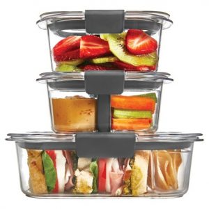 Products To Set Yourself Up For Success: Rubbermaid Brilliance Air-Tight Containers