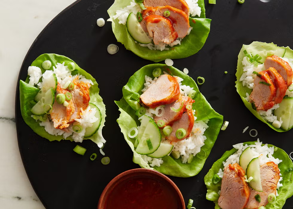 Pork Tenderloin Lettuce Wraps