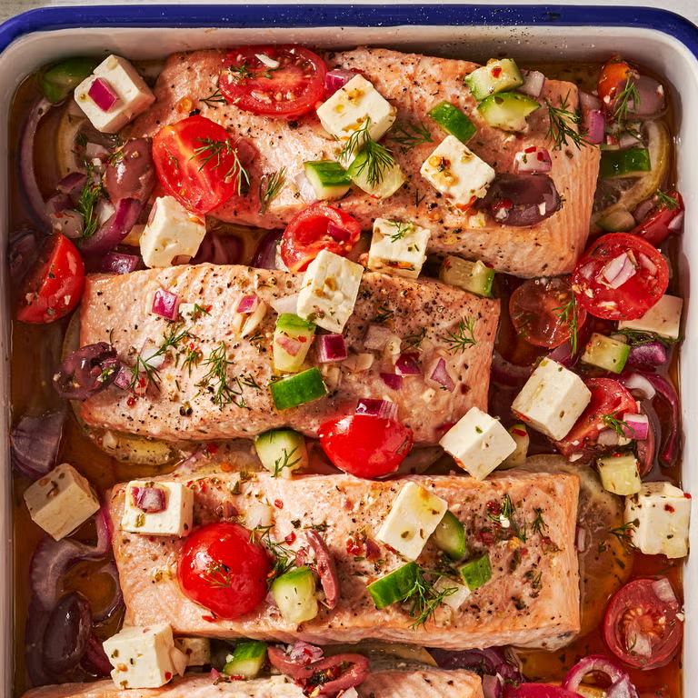 Greek Baked Salmon