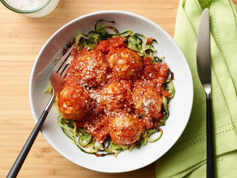 Healthy Turkey Meatballs with Zoodles
