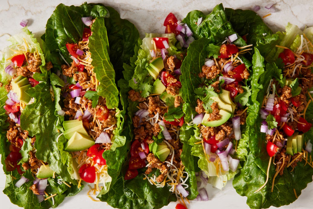 Turkey Taco Lettuce Wraps